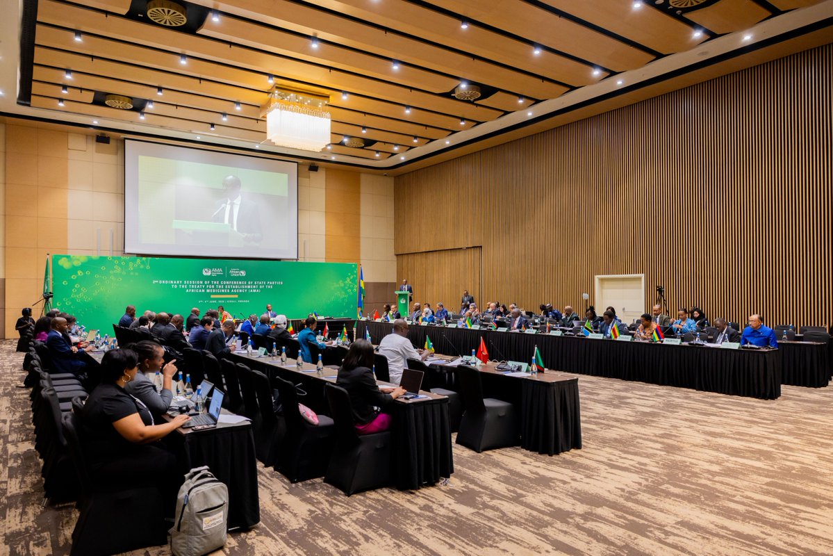Ministry of Health | Rwanda (@rwandahealth) on Twitter photo Health leaders from across Africa are in Kigali for the 2nd Conference of State Parties to the African Medicines Agency (AMA) Treaty, under the <a href="/_AfricanUnion/">African Union</a> leadership.
Hosted by Rwanda, where AMA is now headquartered, the 3-day session focuses on appointing leadership and Health leaders from across Africa are in Kigali for the 2nd Conference of State Parties to the African Medicines Agency (AMA) Treaty, under the <a href="/_AfricanUnion/">African Union</a> leadership.
Hosted by Rwanda, where AMA is now headquartered, the 3-day session focuses on appointing leadership and