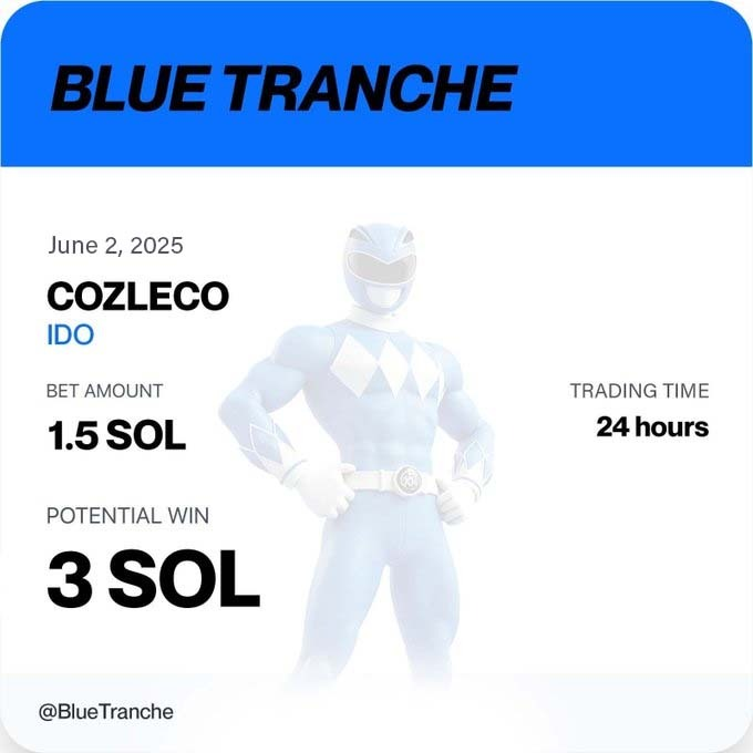 🔵 Blue Tranche is tapping into early-stage IDOs for high-growth potential.

With a 💰 1.5 SOL allocation into COZLECO | IDO, traded just 24 hours after launch, users can earn a potential return of 3 SOL.

Early access meets automated execution — powered by 
<a href="/TrancheVest/">TrancheVest ®</a>