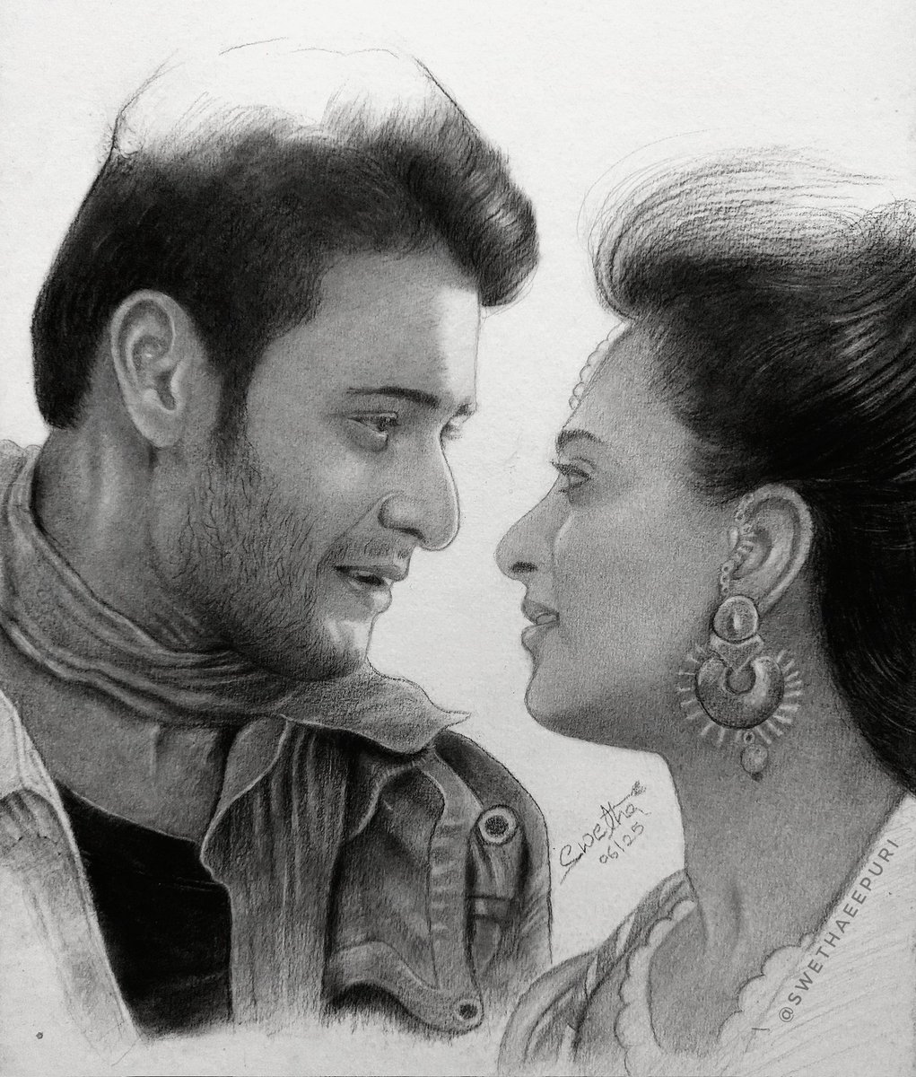swethaeepuri's tweet image. Drawing done by me :)
#swethaeepuri #Drawing #MaheshBabu𓃵 #AnushkaShetty #Khaleja 
@urstrulyMahesh @MsAnushkaShetty