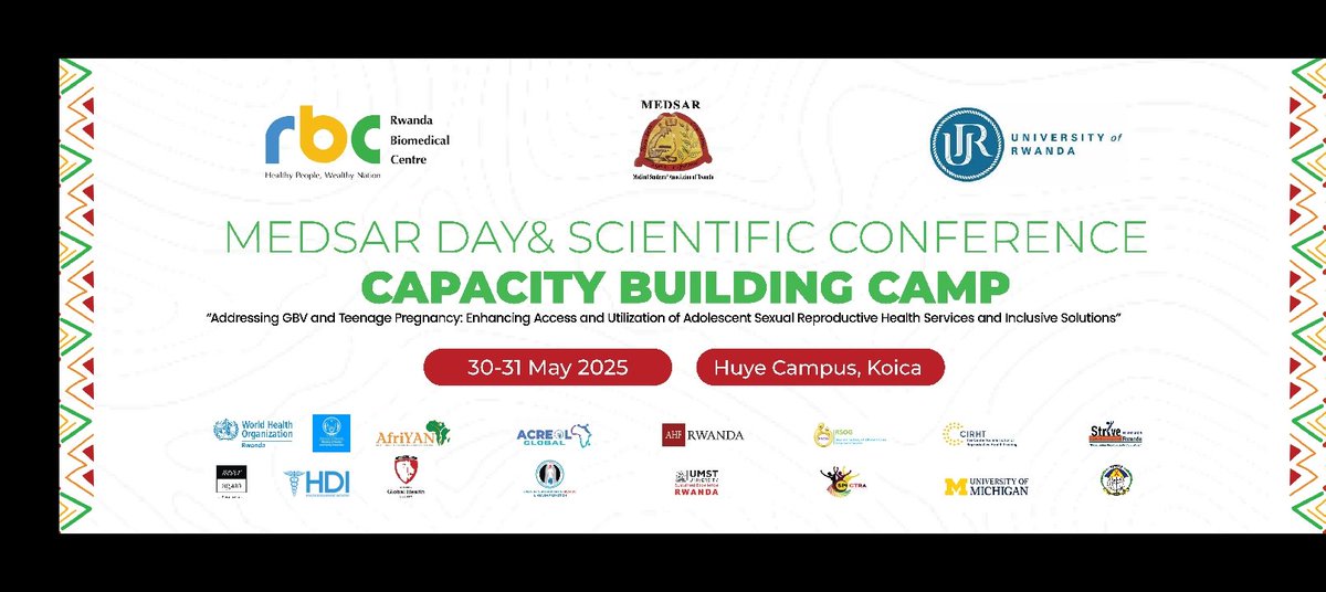medsar_rwanda's tweet photo. We want to give our utmost appreciation to @AfriYAN_Rwanda for their unwavering support to our CB Camp, their passion and Commitment to Gender Justice and Gender Promotion is Paramount.

We hope to collaborate more in creative inclusive SRHR solutions.

@KAlestide https://t.co/xiFnZL1Zuj
