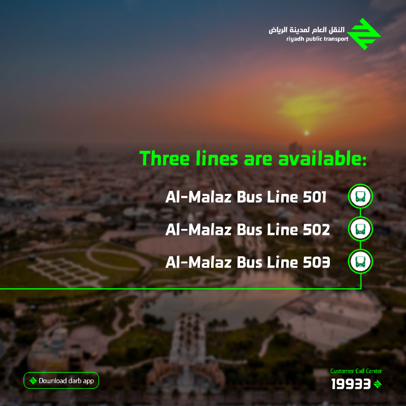 RiyadhTransport's tweet photo. 📍Located in the heart of Riyadh, King Abdullah Park is just a ride away with Riyadh Bus.
🚌 With bus lines connecting key areas across the city, you can enjoy a stress-free trip to this stunning green park!🌳
#RiyadhBus
#GETTINGTHEREISCLOSER