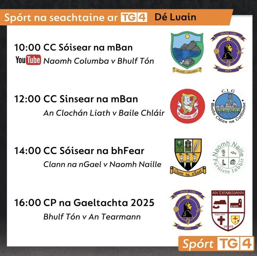 Bígí linn inniu. #MondayClub Open from 4 today. Cluichí beo ar <a href="/SportTG4/">Spórt TG4</a> ar <a href="/SportTG4/">Spórt TG4</a> <a href="/SmithwicksAle/">The Smithwicks Sampler</a> #Smithwicks