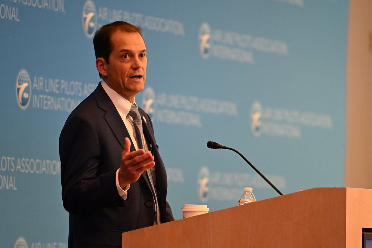 ALPAPilots's tweet photo. "The work you’re doing here this week – and every week – is critically important to protecting the rights of our members and advancing the cause of safety," said @ALPAPresident, opening #ALPA2025Summit. 🧵 https://t.co/mUgl8v0DNz