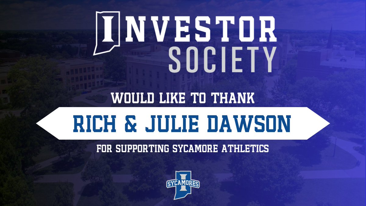 Indiana State Athletics would like to thank Rich and Julie Dawson for their support through the Investor Society of @IndStFootball!  

#MarchOn