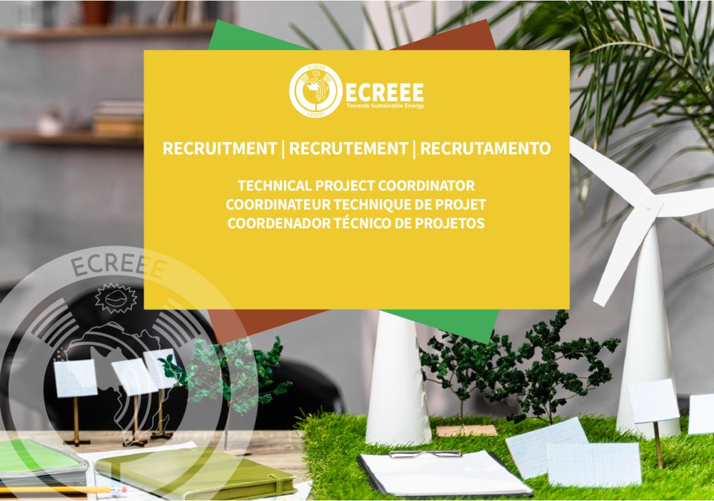 ECREEE is hiring a technical coordinator for the EELA Regional Project (2024–2029)

Deadline: 12 July 2025
Location: Praia, Cabo Verde
More: bit.ly/45nEcqD

#ECREEE #CEREEC #ECOWAS #CEDEAO #JobOpportunity #EnergyEfficiency #RenewableEnergy #Sustainability #GreenJobs