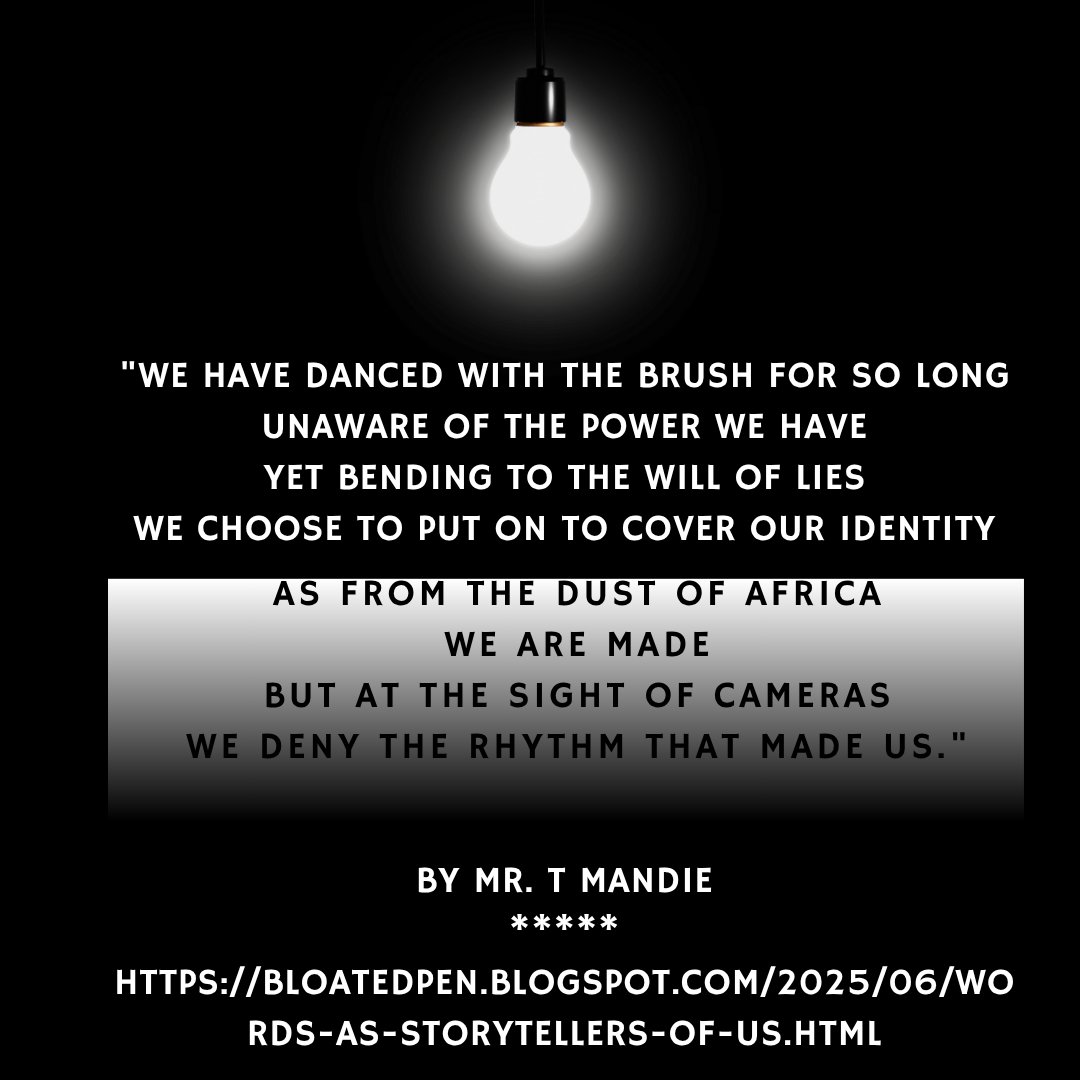 hudrichent's tweet image. What happened to the words used to share by the fire?
#afrobloggers #winterabc2025 #blogger #bloggingchallenge #writingcommunity #africanliterature #bloggers 

bloatedpen.blogspot.com/2025/06/words-…