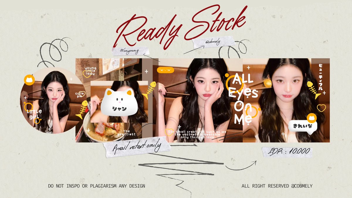 any interaction will be appreciated
thankies bes 🫶🤍

Haaii, kenalan sama katalog baruku yuk! Sekalian ada ready stock layout wonyoung terbaru nih, bisa di adopt sekarang jugaa ♡___♡

Avail retext wo fee ocee, DM aku untuk angkut yaa!
#zonauang