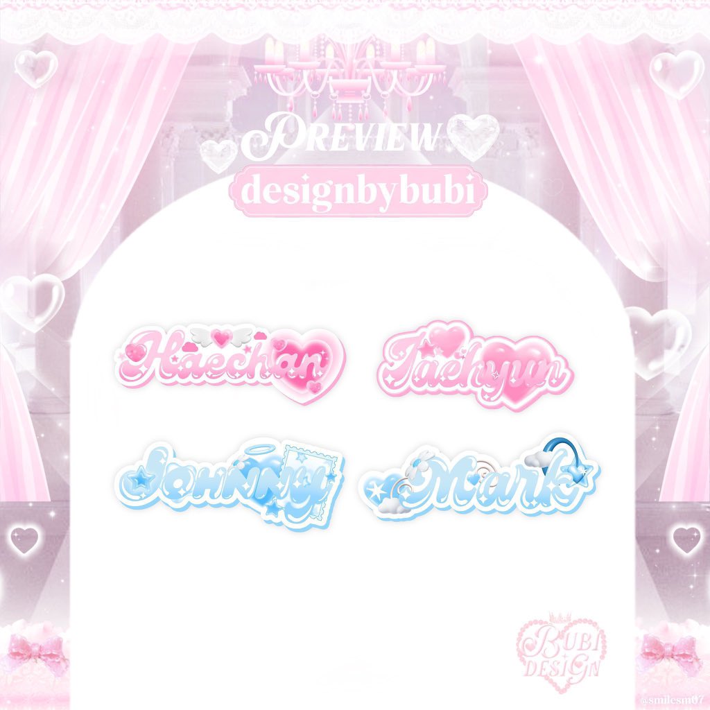 smilesm07's tweet photo. เปิดรับคิวออกแบบนะค่า⭐️🎀
ร้านเราแก้งานไม่อั้นไม่บวกเงินเพิ่ม​

ดูงาน​พต.จิ้มๆ #designbybubi
ราคาออกแบบคือมันนุ้บนิ้นกินใจเกินคุณน้าจับต้องได้🩷

#commissionTH #commisionsopen
#รับออกแบบของแจก  #รับออกแบบgiveaway  #รับทำของแจกหน้าคอน 
#WALKTHELINE_IN_BANGKOK
#NCTWISH_LOGinBANGKOK https://t.co/rQcgmE9H4c