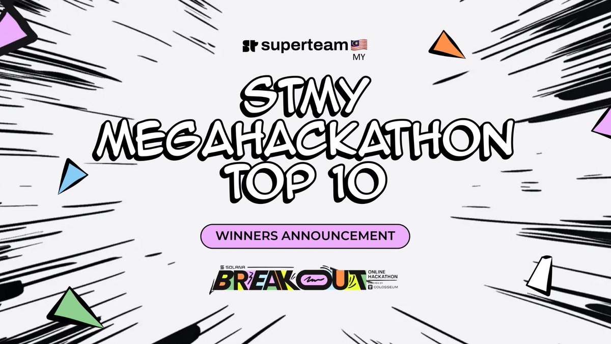 STMY MegaHackathon results are in! 

🗳️ 42 Submissions
💰 15k USD Prize Pool
🏅 10 Outstanding Winners

Check them out below 🧵