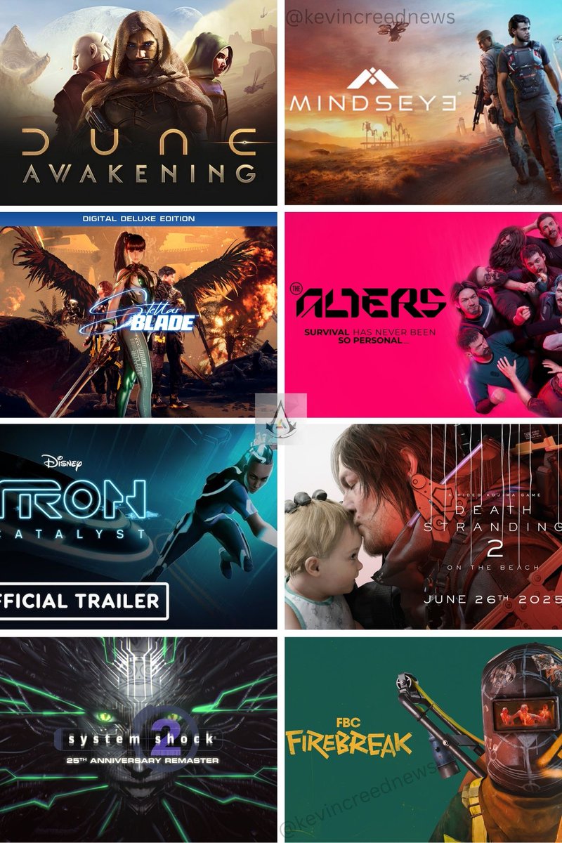 🚨Upcoming games in month of June!
🔸Dune Awakening Jun - 10
🔸Mindseye - Jun 10
🔸Stellar Blade - Jun 11
🔸The Alters - Jun 13
🔸Tron Catalyst - Jun 17
🔸Death Stranding 2 - Jun 26
🔸System Shock 2 - Jun 26
🔸FBC Firebreak - Jun 17

 #MindsEye #StellarBlade #DeathStranding2