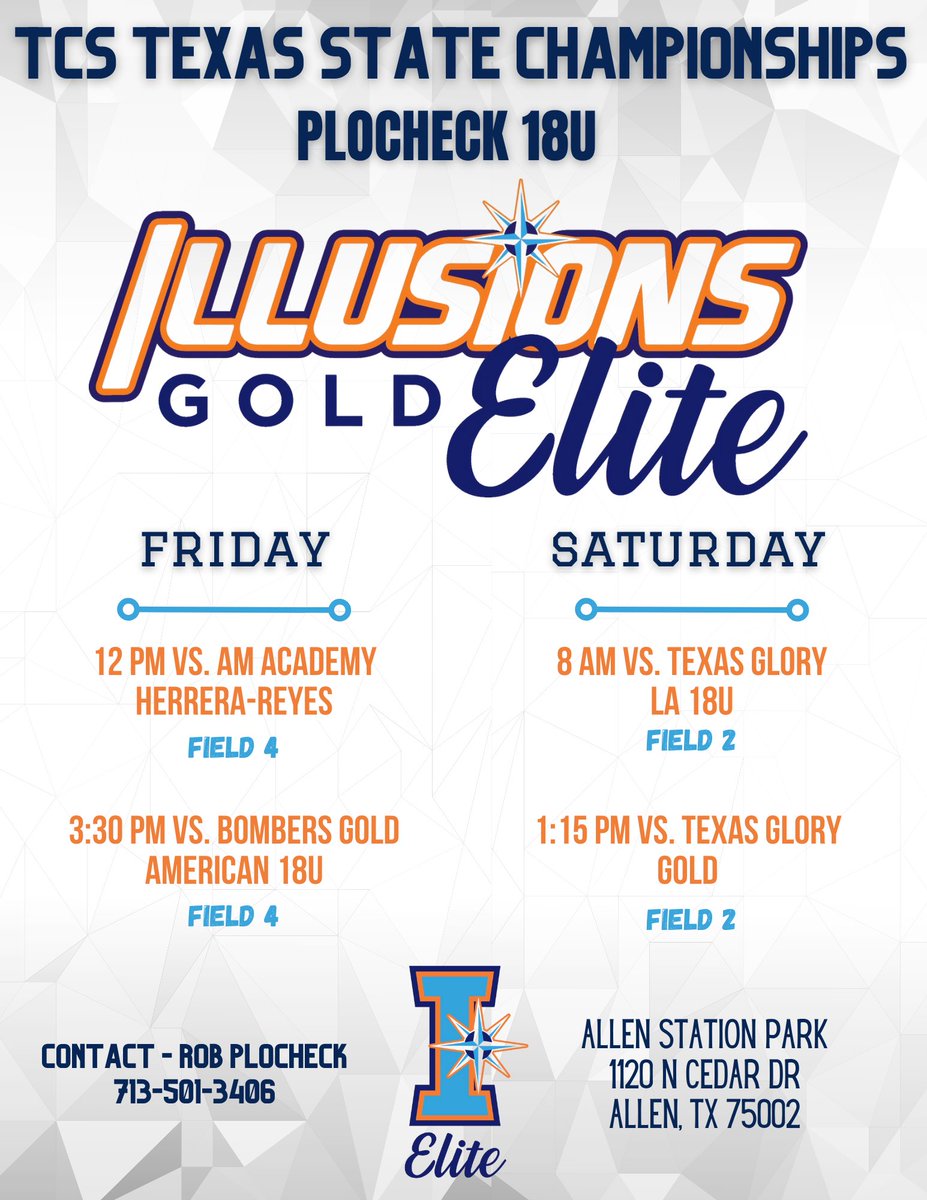 Robert Plocheck (@plocheckrobert) on Twitter photo Come out and see these great ‘26’s and ‘27’s this weekend up at Allen Station in Allen, Tx. <a href="/TXStateSoftball/">Texas State Softball</a> <a href="/LATechSB/">LA Tech Softball</a> <a href="/NUSBcats/">Northwestern Softball</a> <a href="/McNeeseSoftball/">McNeese Softball</a> <a href="/sfa_softball/">SFA Softball</a> <a href="/BaylorSoftball/">Baylor Softball</a> <a href="/TexasTechSB/">Texas Tech Softball</a> <a href="/McLennan_SB/">McLennan Softball</a> <a href="/TVCCSoftball/">TVCC SOFTBALL</a> <a href="/BlinnSoftball/">Blinn College Softball</a> <a href="/UTSASoftball/">UTSA Softball</a> <a href="/CoachSingTexas/">Steve Singleton</a> <a href="/OSUSoftball/">OSU Softball</a> Come out and see these great ‘26’s and ‘27’s this weekend up at Allen Station in Allen, Tx. <a href="/TXStateSoftball/">Texas State Softball</a> <a href="/LATechSB/">LA Tech Softball</a> <a href="/NUSBcats/">Northwestern Softball</a> <a href="/McNeeseSoftball/">McNeese Softball</a> <a href="/sfa_softball/">SFA Softball</a> <a href="/BaylorSoftball/">Baylor Softball</a> <a href="/TexasTechSB/">Texas Tech Softball</a> <a href="/McLennan_SB/">McLennan Softball</a> <a href="/TVCCSoftball/">TVCC SOFTBALL</a> <a href="/BlinnSoftball/">Blinn College Softball</a> <a href="/UTSASoftball/">UTSA Softball</a> <a href="/CoachSingTexas/">Steve Singleton</a> <a href="/OSUSoftball/">OSU Softball</a>