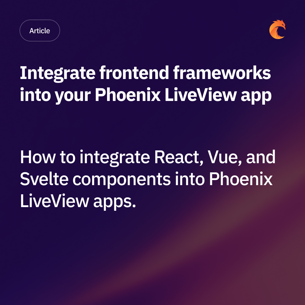 curiosum_dev's tweet image. It's ready! Our monthly Curiosum Newsletter's summary for those who missed it.
Integrate frontend frameworks into your Phoenix LiveView app
💜 curiosum.com/sl/f6yz4zgf
Interacting with Google Sheets
💜 curiosum.com/sl/uez48tes
What the Critical Erlang SSH Vulnerability Means for…