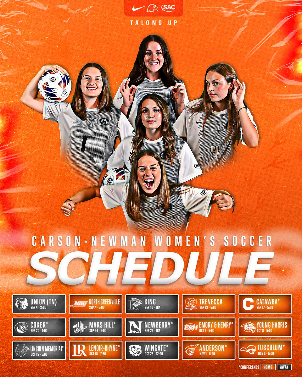 Mark your calendars🗓️⚽️

📰 cneagles.com/x/uv9ht

<a href="/CNWSoccer/">Lady Eagles Soccer</a> x #TalonsUp