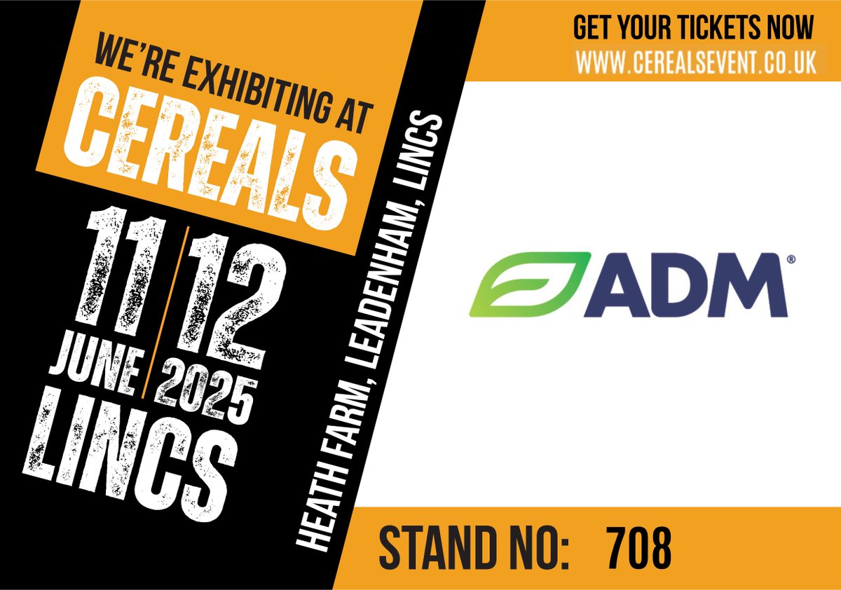 🌾 Calling all farmers🌾

Visit ADM Agriculture at stand 708 at <a href="/CerealsEvent/">Cereals Event</a>  for a chance to win 3 packs of Karat — the exciting new OSR from <a href="/NPZ_UK/">NPZ UK</a> !

Meet our experts, explore grain, seed &amp; fertiliser insights.

 📅 11–12 June 🎉 

See you there!

#FarmingFuture #GrainMarket
