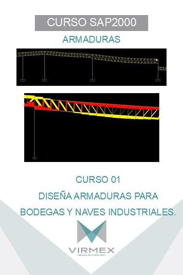 VirmexInnovacio's tweet photo. Analiza y diseña armaduras para bodegas y naves industriales en SAP2000
Curso 1 de 7 del diplomado de SAP2000
Cupo límitado
#virmex #sap2000 #ingcivil https://t.co/nL9VHPMWko