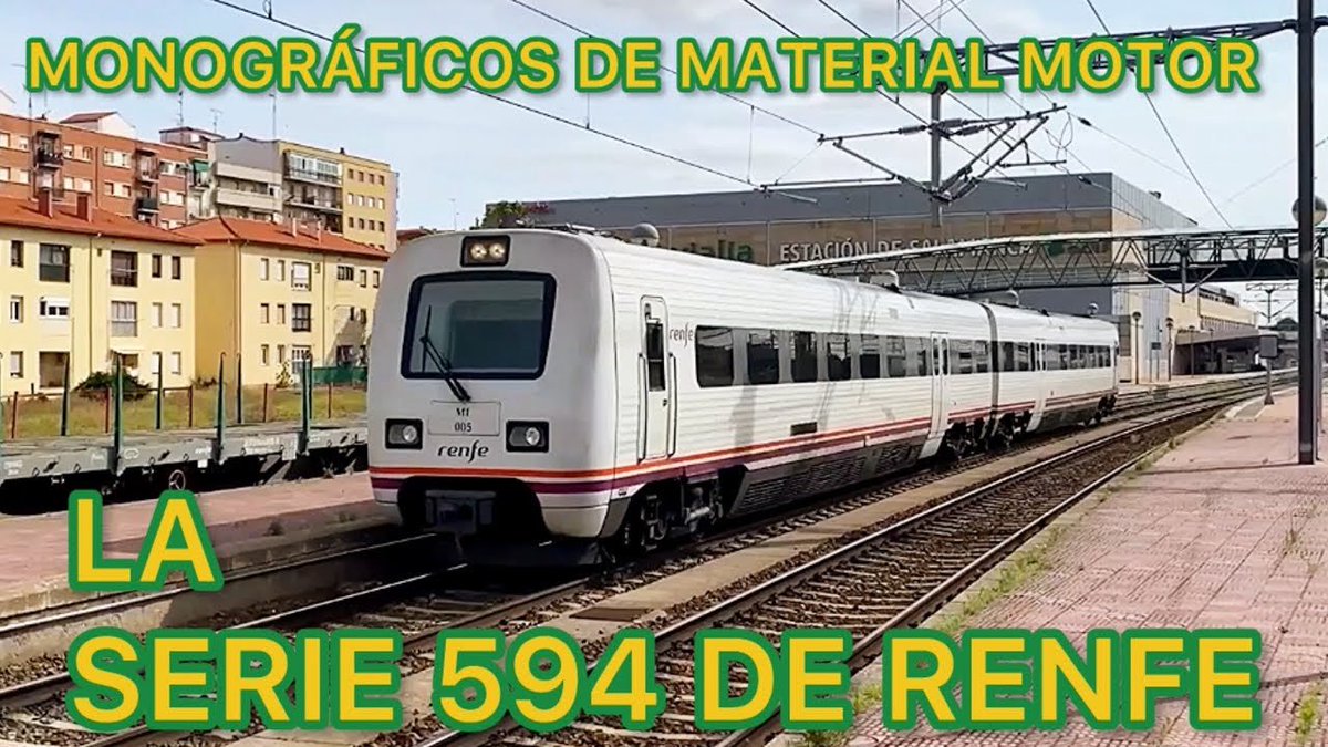 Los TRENES de la serie 594 TRD de RENFE Media Distancia CAF Adtranz FERROCARRIL de España MMM03
youtu.be/JKR5BR3DS08
