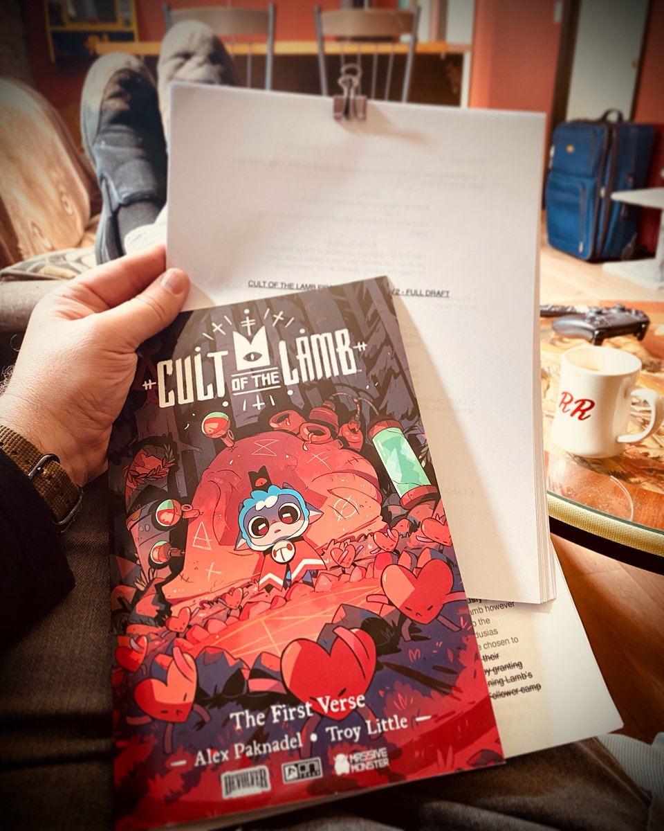 Troy Little (@angora_napkin) on Twitter photo One does not simply abandon the Cult whilst the Verse is incomplete.
#CultOfTheLamb <a href="/OniPress/">Oni Press</a> <a href="/cultofthelamb/">Cult of the Lamb</a> <a href="/devolverdigital/">Devolver Digital</a> <a href="/MassiveMonster/">Massive Monster 🙏🐑</a> One does not simply abandon the Cult whilst the Verse is incomplete.
#CultOfTheLamb <a href="/OniPress/">Oni Press</a> <a href="/cultofthelamb/">Cult of the Lamb</a> <a href="/devolverdigital/">Devolver Digital</a> <a href="/MassiveMonster/">Massive Monster 🙏🐑</a>