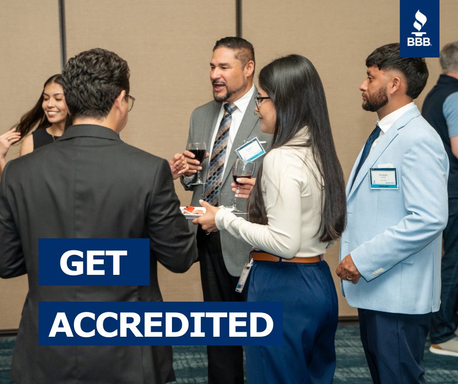 Want to boost your business credibility?
Join the BBB network of trusted businesses and connect with your community.
✅ Get Accredited today!
👉 bbb.org/get-accredited
#BBBAccredited #Networking #SmallBiz
