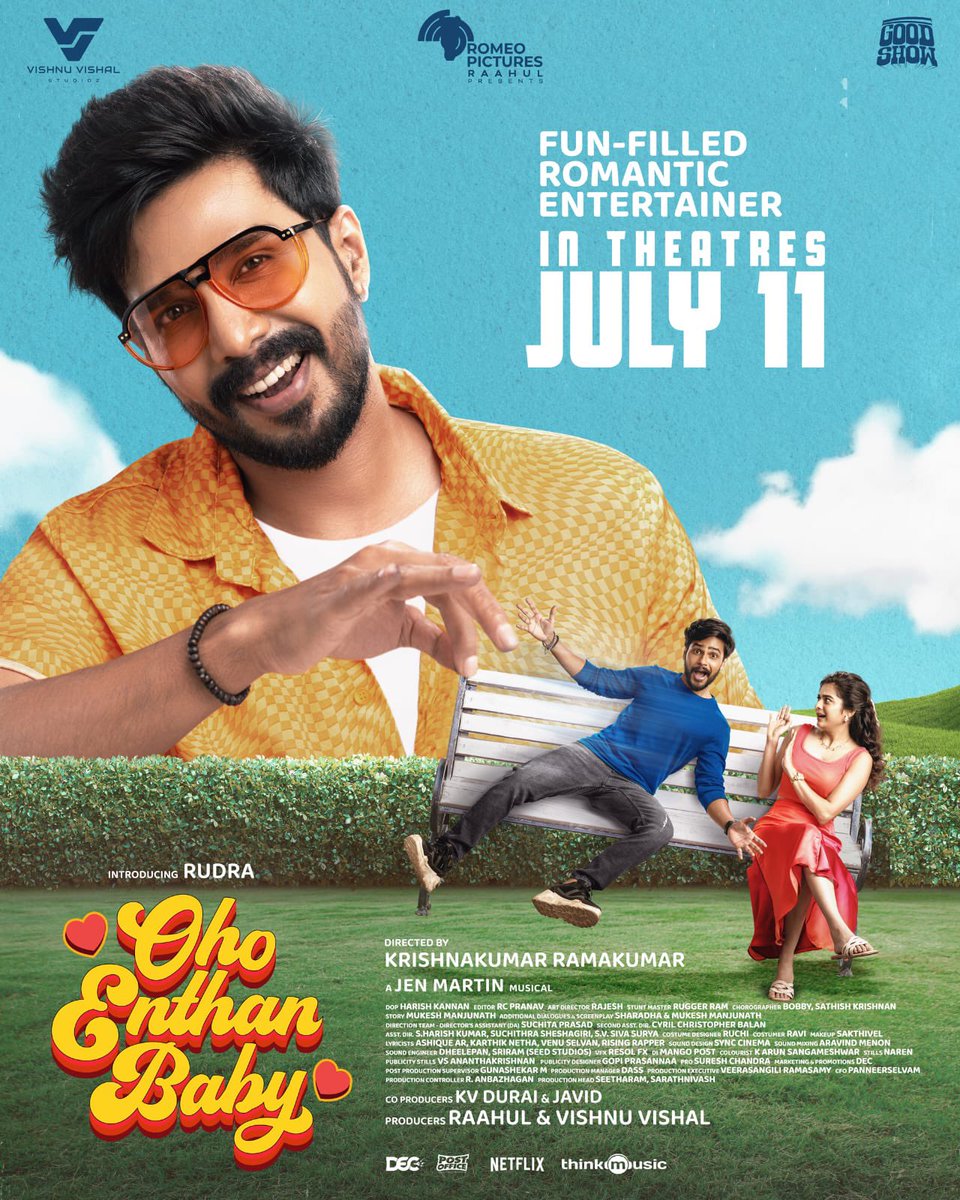 The release date is locked - #OhoEnthanBaby is set to hit the theatres on July 11th! 

A fun filled romantic entertainer on the way ❤️ 

First Glimpse Link ▶️ youtu.be/DDxqivLXwFI

#OEB
#OEBfromJuly11