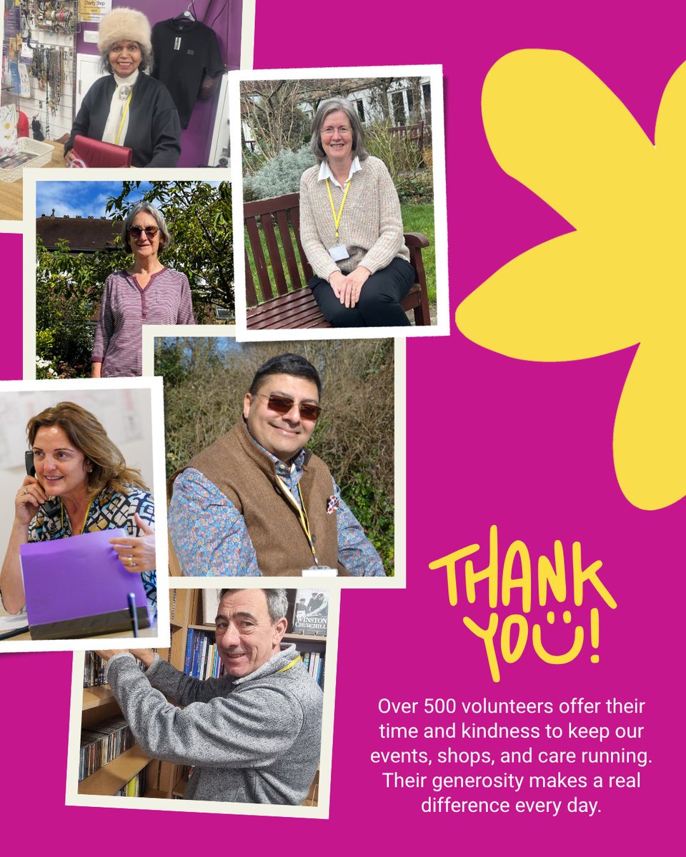 It’s Volunteers’ Week, and we’re starting with a heartfelt thank you to every volunteer who gives their time, skills, and care to St Luke’s and our community. 💛

Throughout the week, we’ll share stories to show how our volunteers help make the Hospice a special place.
