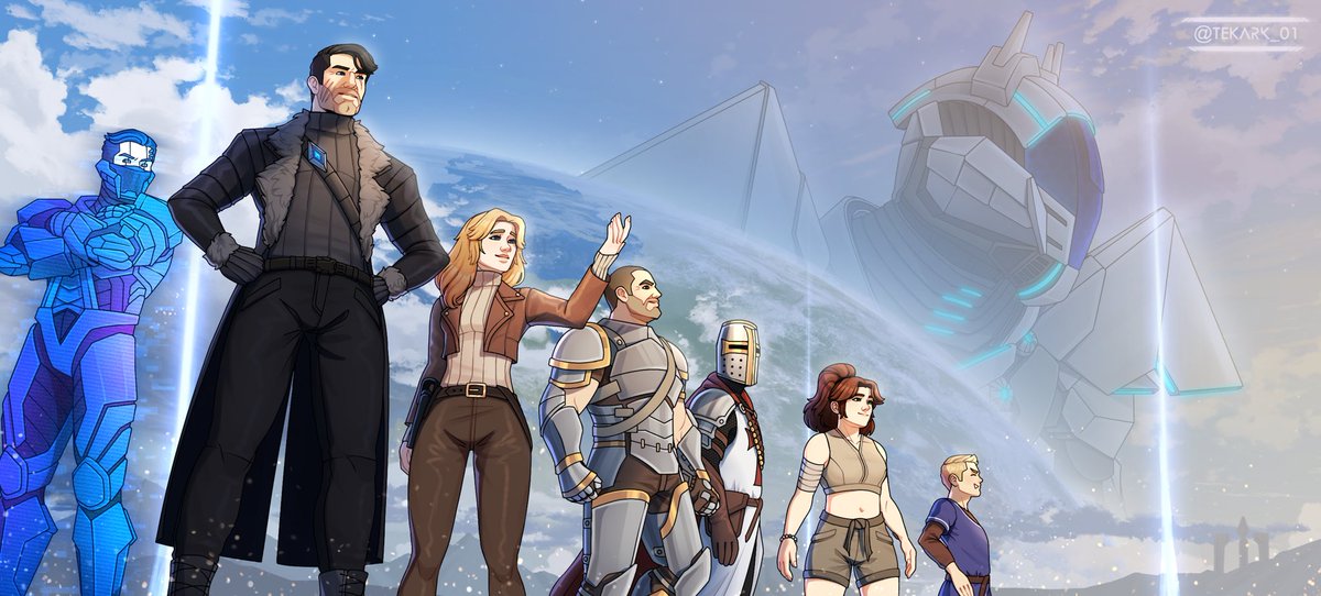 💠 ARK: The Chosen Survivor Ascended key artwork💠

Special artwork featuring the main characters of my ARK story for ARK’s 10 year anniversary! 

"I’ve survived the past, and now, together with my loved ones, I’ll tame the future."

#arkart #playark #survivetheark <a href="/survivetheark/">ARK: Survival Ascended</a>