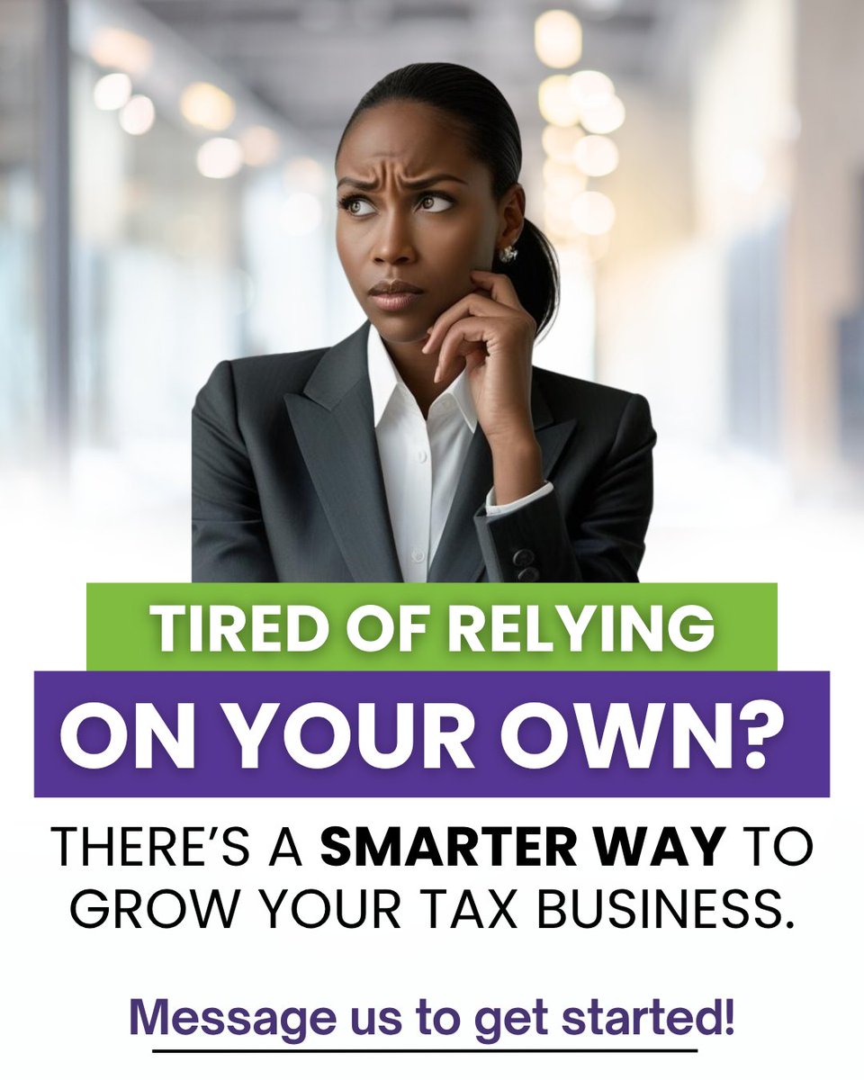 TaxShieldSoftw1's tweet image. If you only make money filing returns, you&apos;re missing out.

Top tax pros become Service Bureaus:
✅ Branded software
✅ Override income
✅ Year-round revenue

No more slow seasons.
👉 Learn how: hubs.li/Q03q7MFp0
#TaxBusiness #ServiceBureauLife #TaxProTips #TaxSeason2025