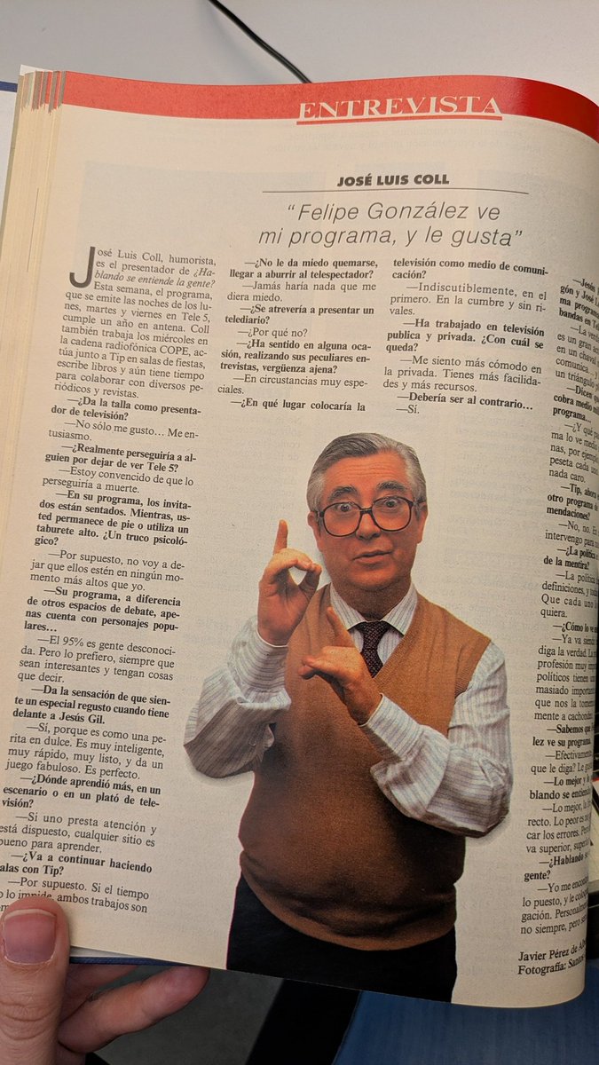 Maravilla de arqueología televisiva/periodística que acabo de encontrar en una estantería de <a href="/el_pais/">EL PAÍS</a> 'Tele País' de 1991