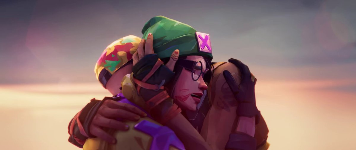 sapphicslike's tweet image. canon couple raze &amp;amp; killjoy from valorant