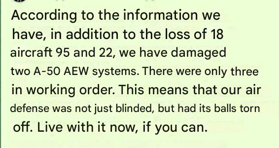 one A-50 to go and we can actually get some semblance of competition for air superiority