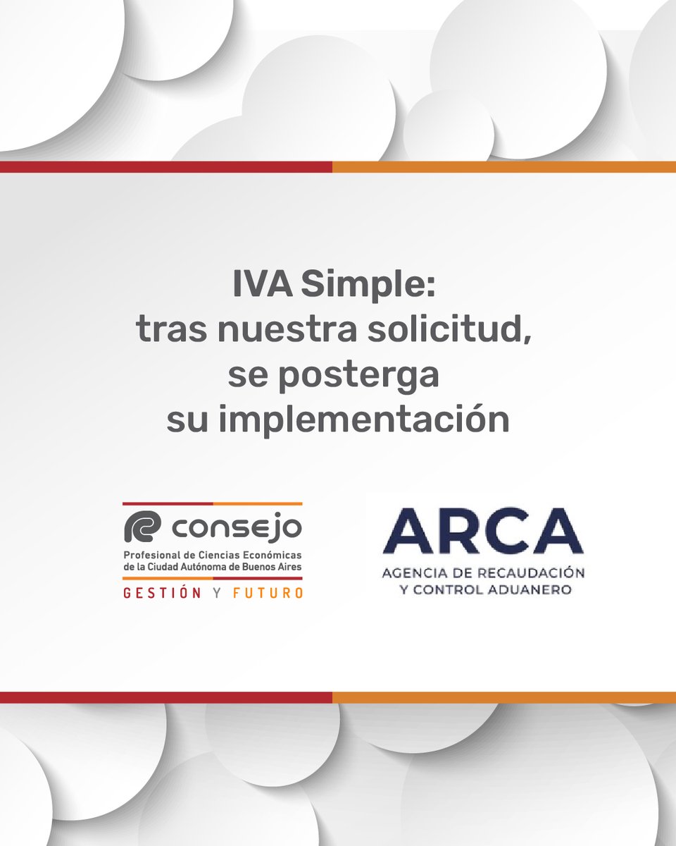 IVA Simple: tras nuestra solicitud, se posterga su implementación

ARCA dio curso favorable a la presentación que realizamos, y pospuso la entrada en vigencia de la “Declaración Jurada de IVA Simplificada Proforma”,  inicialmente prevista para mayo, al mes de junio.

De este