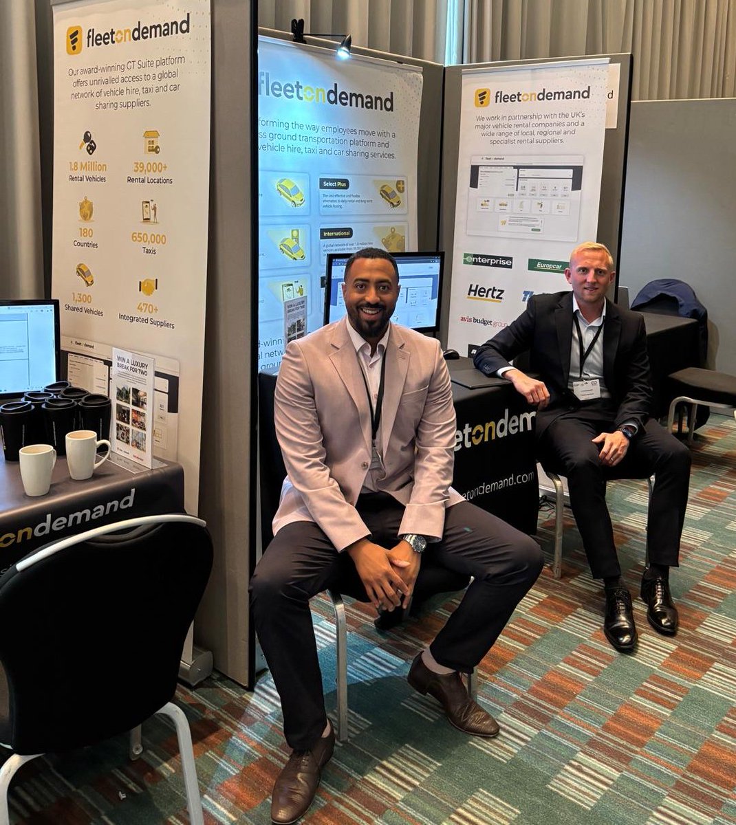 fleetondemand's tweet image. 📍 We’re live at #FleetSummit2025 at Hilton Deansgate, Manchester!

Luke Simpson &amp;amp; Lee Haines are representing @Fleetondemand and showcasing GT Suite — the all-in-one platform for rental, taxi &amp;amp; pool fleet management.

Come say hello! 🙌

#GTSuite #FleetIndustry