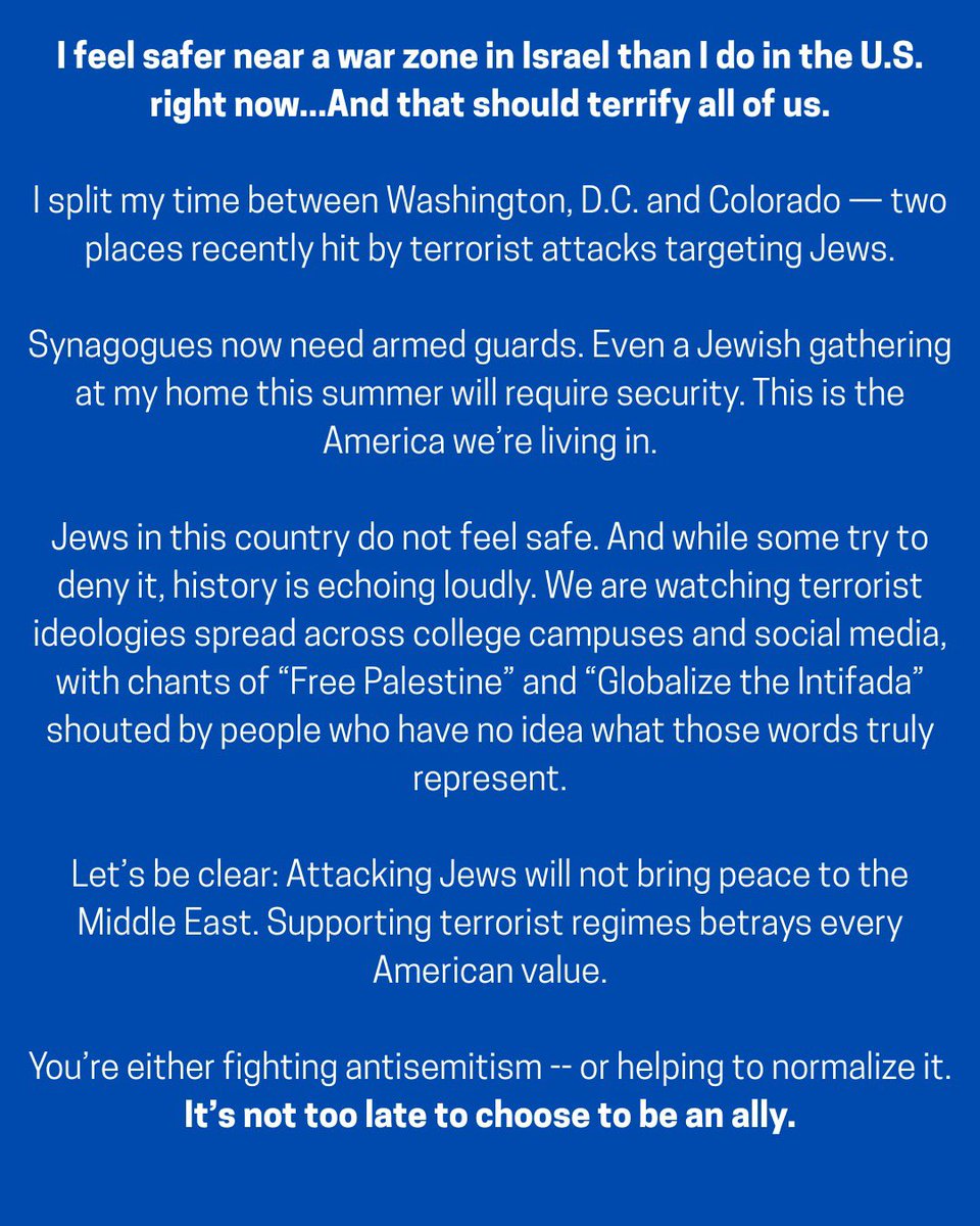Just returned from a trip to Israel and I felt safer there than I do in the US right now…#AmYisraelChai #neveragainisnow #endantisemitism
#Choosetobeanally