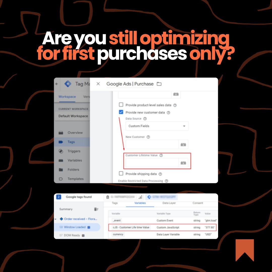 Samirhasanpro's tweet photo. Most marketers ignore this. Tracking Customer Lifetime Value (CLV) tells Google who your best buyers are.
✅ Better targeting
✅ Better ROAS
✅ Less waste
Problem? Most devs don’t send it. 
I built a GTM-only method, no backend needed. #GoogleAds #CLV #GTM #Marketing #SamirHasan https://t.co/U7HlR44Dm3