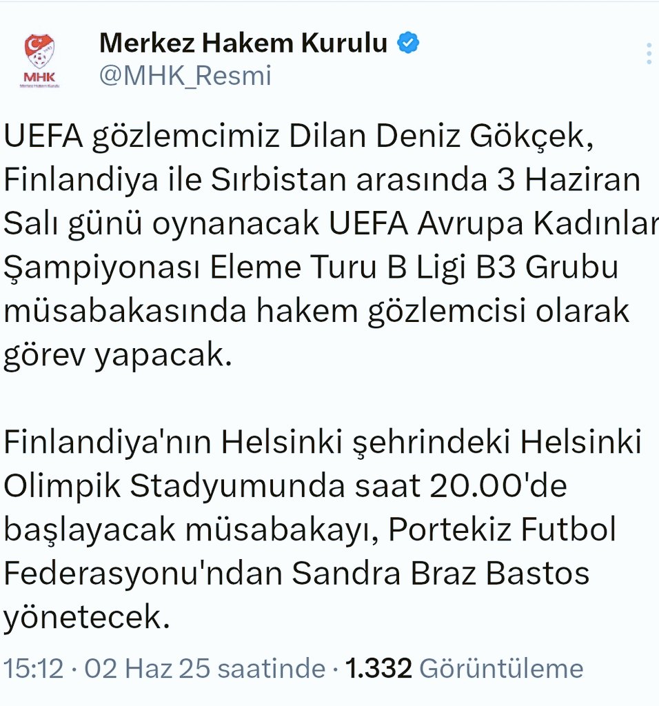 Kadriye Gökçek (@kadriyegokcek) on Twitter photo 🇹🇷 Türkiye’de MAÇ VERME!!!
🌍 UEFA’dan gelen MAÇI PAYLAŞ!!!
<a href="/umut_eken/">Umut Eken</a> <a href="/Salimmanav/">Salim Manav</a> <a href="/aygunozipek/">Aygün Özipek</a> <a href="/dabitnel/">Deniz Ateş BİTNEL</a> <a href="/huseyinozkok/">Hüseyin Özkök 🇹🇷💯🇹🇷</a> <a href="/FrdNigdelioglu/">Ferudun Nigdelioglu</a>
<a href="/mtahirkum/">M.Tahir Kum</a> <a href="/MHK_Resmi/">Merkez Hakem Kurulu</a>
<a href="/TFF_Org/">TFF</a> <a href="/arifkizilyalin/">Arif Kızılyalın *️⃣</a> 🇹🇷 Türkiye’de MAÇ VERME!!!
🌍 UEFA’dan gelen MAÇI PAYLAŞ!!!
<a href="/umut_eken/">Umut Eken</a> <a href="/Salimmanav/">Salim Manav</a> <a href="/aygunozipek/">Aygün Özipek</a> <a href="/dabitnel/">Deniz Ateş BİTNEL</a> <a href="/huseyinozkok/">Hüseyin Özkök 🇹🇷💯🇹🇷</a> <a href="/FrdNigdelioglu/">Ferudun Nigdelioglu</a>
<a href="/mtahirkum/">M.Tahir Kum</a> <a href="/MHK_Resmi/">Merkez Hakem Kurulu</a>
<a href="/TFF_Org/">TFF</a> <a href="/arifkizilyalin/">Arif Kızılyalın *️⃣</a>
