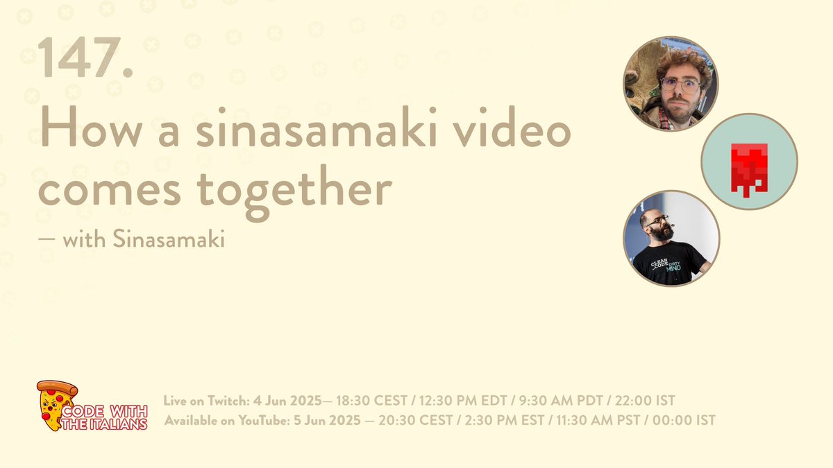 Have you ever watched a <a href="/sinasamaki/">sinasamaki</a>.com video? They’re incredibly well-crafted, full of meaningful motion and creative ideas... 
and we’ll chat with the man himself this Wednesday to find out how they come together!
Spoiler: it’s fascinating stuff that you’re very familiar with😉