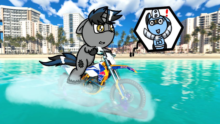 "Amphibian Motocross"

This may look out of the ordinary... but our fellow daredevil Kale Mahoe, thanks to the inspiration of Robbie Maddison, proved that MX Bikes can float in water at over 160 km/h. 

Will they outperform stock powerboats someday?