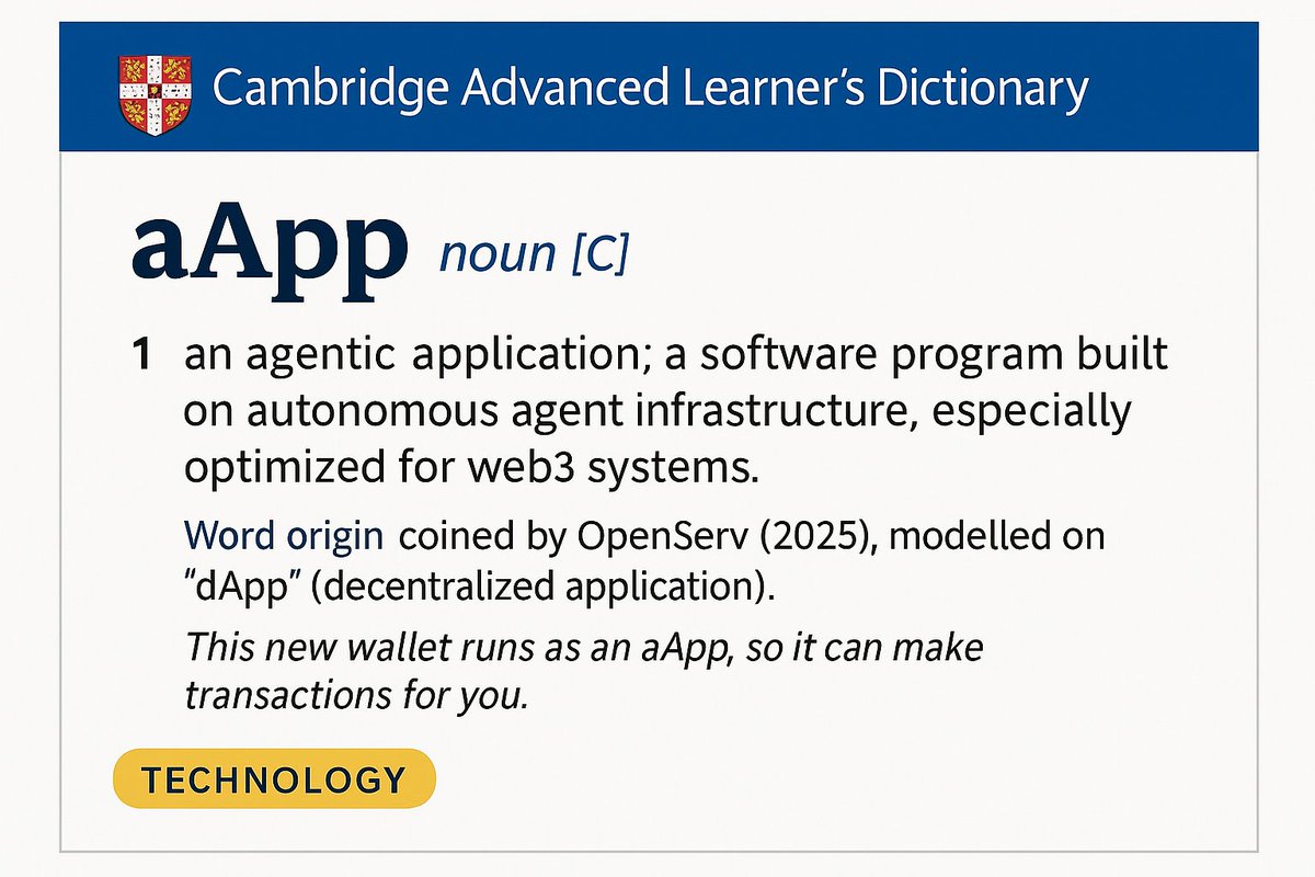 Paging <a href="/CambridgeWords/">Cambridge Dictionary</a> - we just introduced a new word to the lexicon!