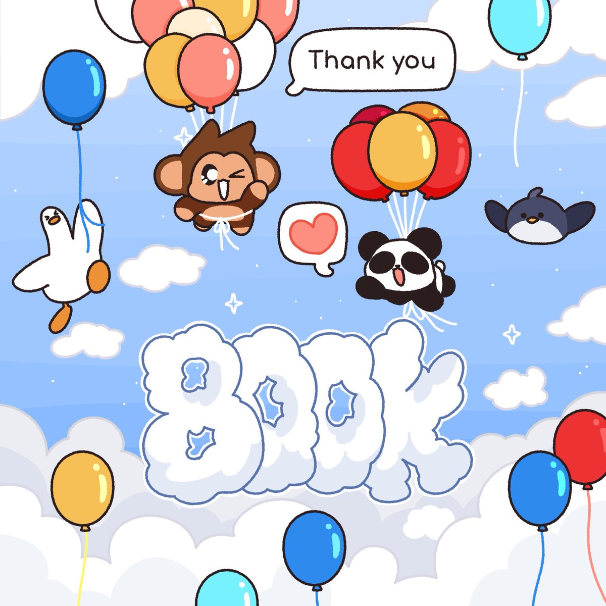 Chimpers just hit 800,000 followers on TikTok! 

We are proud to represent as one of the most followed web3 IPs across social media and we’re just getting started.

On a mission to build the most loved chimp universe on the internet. 🐒❤️