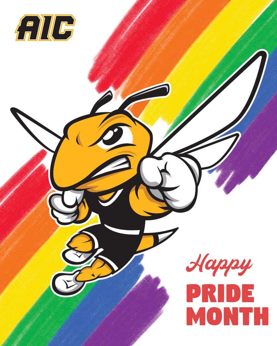 AIC Athletics wishes a HAPPY PRIDE MONTH to our student-athletes, allies, and the entire LGBTQIA+ community as we continue to strive for openness, acceptance, and equity!🏳️‍🌈

#AIC #PrideMonth
