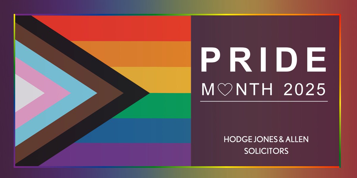 We’re proud of our #LGBTQI+ colleagues and allies who make Hodge Jones &amp; Allen a stronger, more inclusive firm.

This #PrideMonth we reaffirm our commitment to championing equal rights and protections for the LGBTQI+ community.

#Pride2025 #LoveIsLove #EqualityForAll