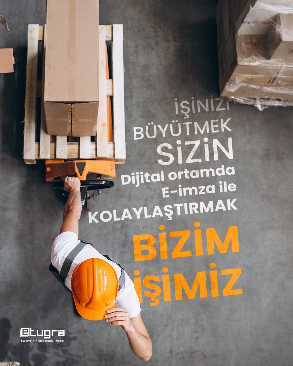 Her işin bir uzmanı vardır.
İşinizi büyütmek sizin uzmanlık alanınızsa, dijital ortamda bunu kolaylaştırmak da bizim işimiz.

📲 E-imza ile artık evrak trafiği, zaman kaybı ve bürokrasiye takılmak yok.

İster büyük bir işletme olun ister küçük bir girişim, iş süreçlerinizi