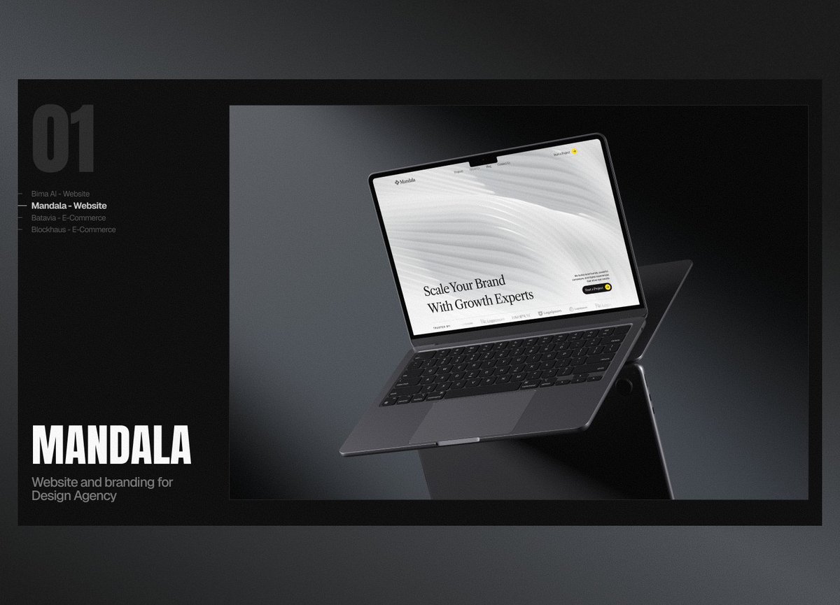 selected works section.