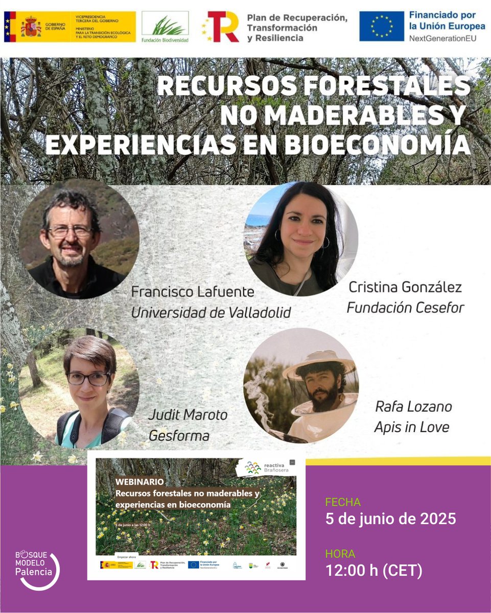 Proy_BMPalencia's tweet image. Con motivo del Día Internacional del Medio Ambiente, el próximo día 5 de junio, participamos en el siguiente webinario
¿Nos acompañas?
📝 ¡Inscripción gratuita!
🔗 f.mtr.cool/ordzqmekdp
Gracias #ReactivaBrañosera por invitarnos
@FBiodiversidad  #ProyectosPRTR #NextGenerationEU