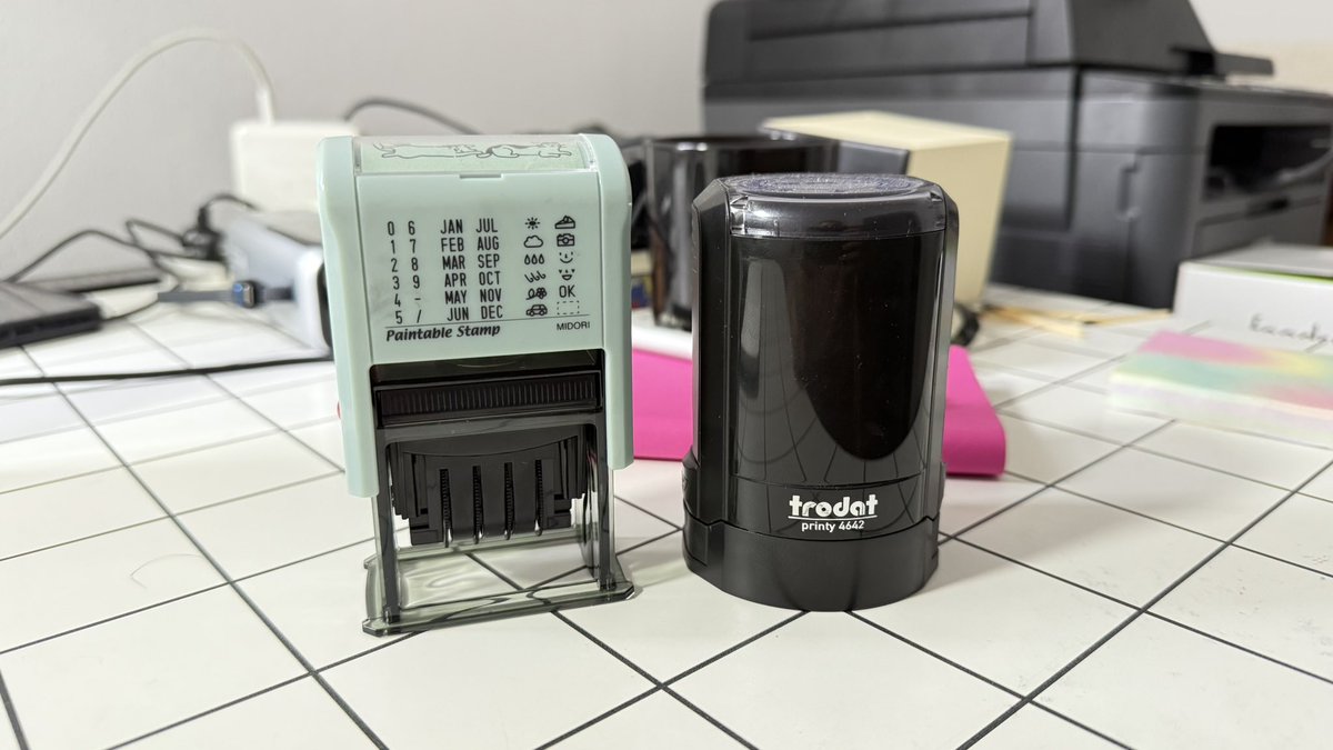 I'm at that point in life where I own a funny Japanese cat stamp and an official company seal.