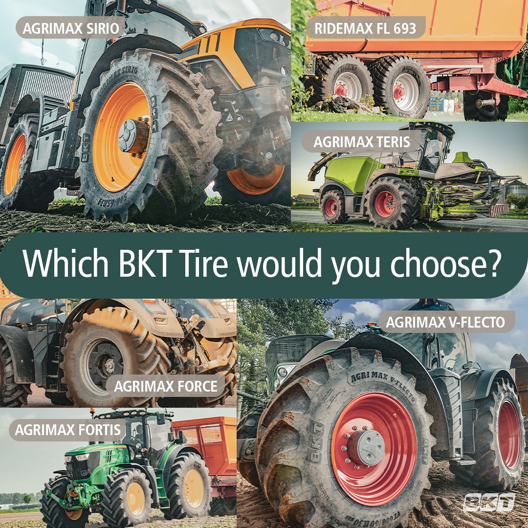 Which one are you picking? 

Comment below and why! 👇

#BKTTires #Tires #Agirculture #Construction