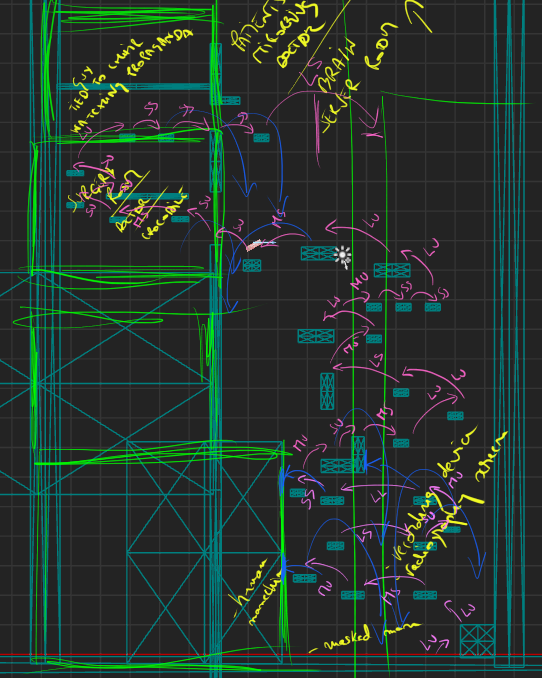 LuciansDevLog's tweet image. Finally wrapping up level design & greyboxing after almost 3 months of work. Moving to 3D modeling the environment