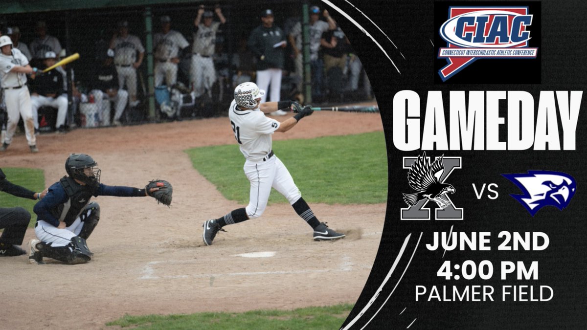 It’s go time! Our Baseball team kicks off the CIAC Class L State Tournament TODAY at home as the #15 seed, hosting #18 Avon!  Win and we’re on to Round 2 TOMORROW vs. the winner of Bethel/E.O. Smith. Let’s get loud and back the boys.

#ThisisXavier
#TraditionMatters
#ctbase