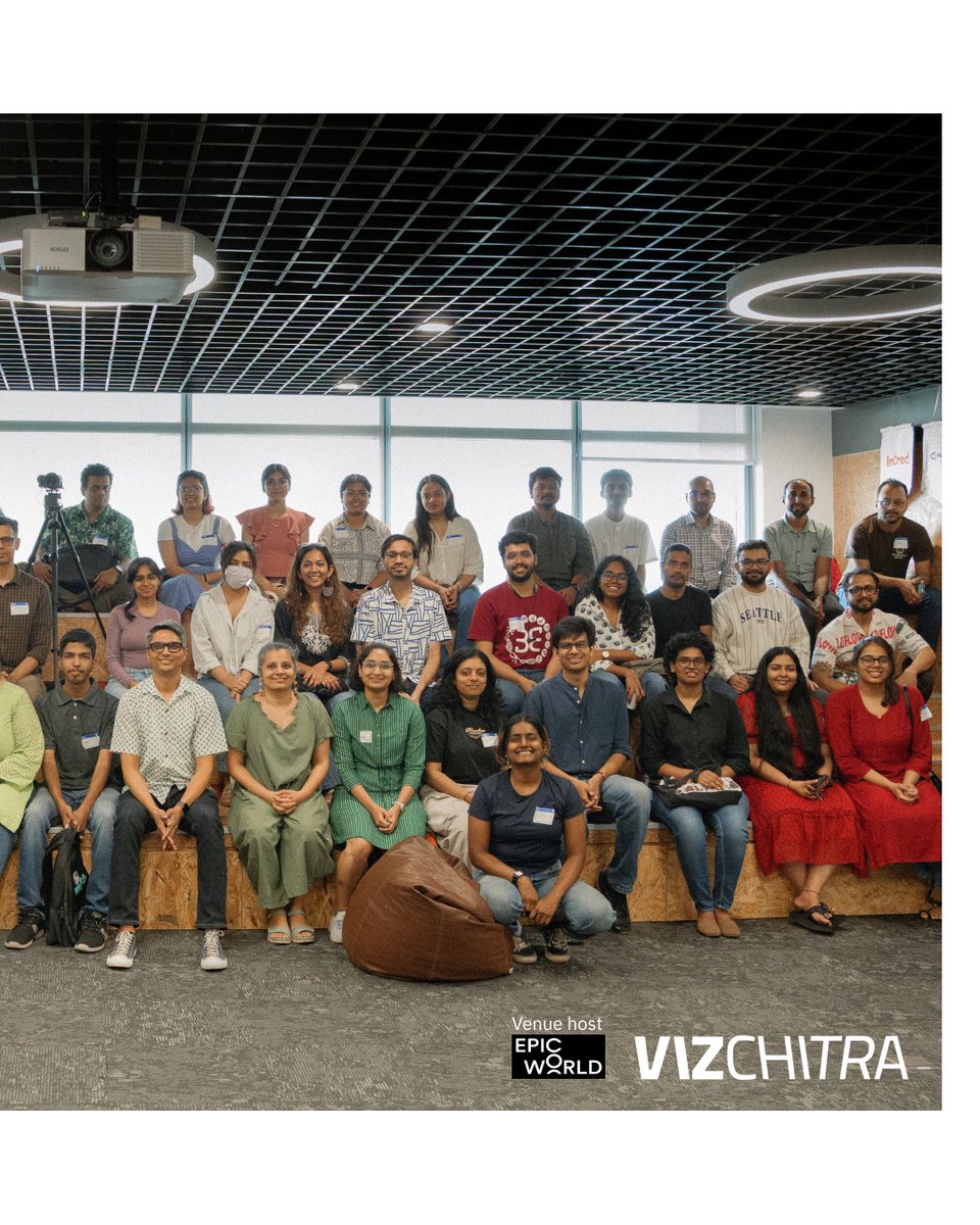 VizChitra (@vizchitra) on Twitter photo On April 26, over 40 viz enthusiasts gathered in Bangalore <a href="/The_EPICWorld/">EPIC World</a> for VizChitra’s first-ever in-person event. Insightful stories, creative ice-breakers, and a room full of shared curiosity made it an afternoon to remember. On April 26, over 40 viz enthusiasts gathered in Bangalore <a href="/The_EPICWorld/">EPIC World</a> for VizChitra’s first-ever in-person event. Insightful stories, creative ice-breakers, and a room full of shared curiosity made it an afternoon to remember.