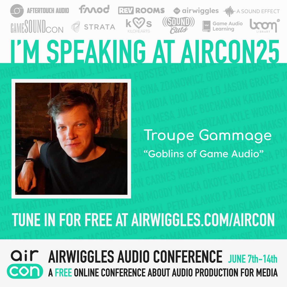 troupe (@troupegammage) on Twitter photo Been away from the computer for a bit so I'm late with this but:
I am VERY excited to announce that I'll be speaking on a panel with good friends at #aircon25 THIS weekend, June 7th, at 15:30 UTC.
Come learn what it means to be a Goblin. πΊ Been away from the computer for a bit so I'm late with this but:
I am VERY excited to announce that I'll be speaking on a panel with good friends at #aircon25 THIS weekend, June 7th, at 15:30 UTC.
Come learn what it means to be a Goblin. πΊ