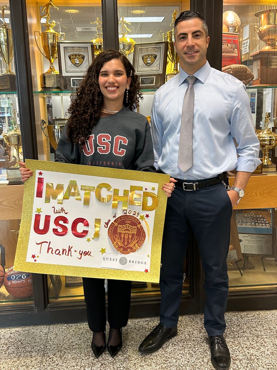 Sofia Pianco has been accepted to USC with a full scholarship!  Sofia was one of 5 students out of 10000+ applicants!  Congratulations Sofia and best of luck in your future!